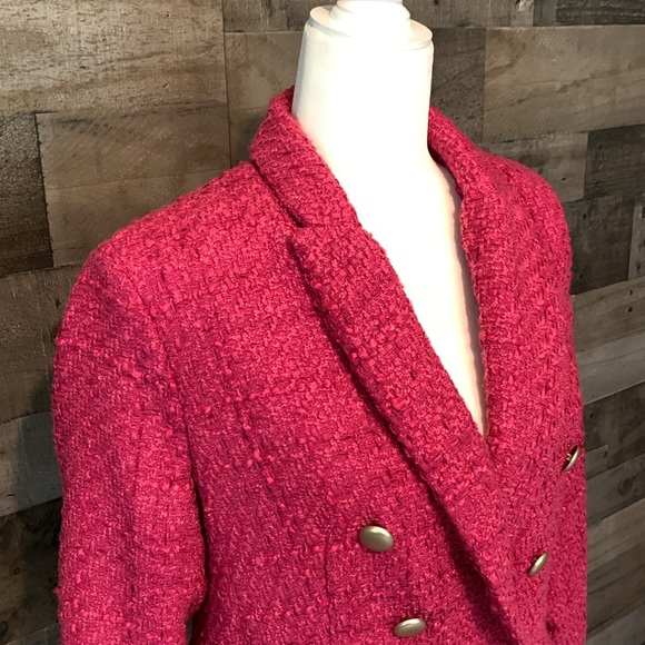 Nine West Double Breasted Tweed Blazer - Picture 5 of 16